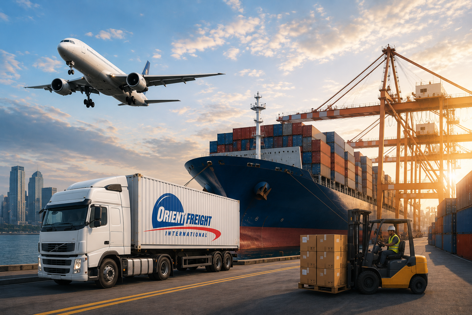 Orient Freight International logistics operations